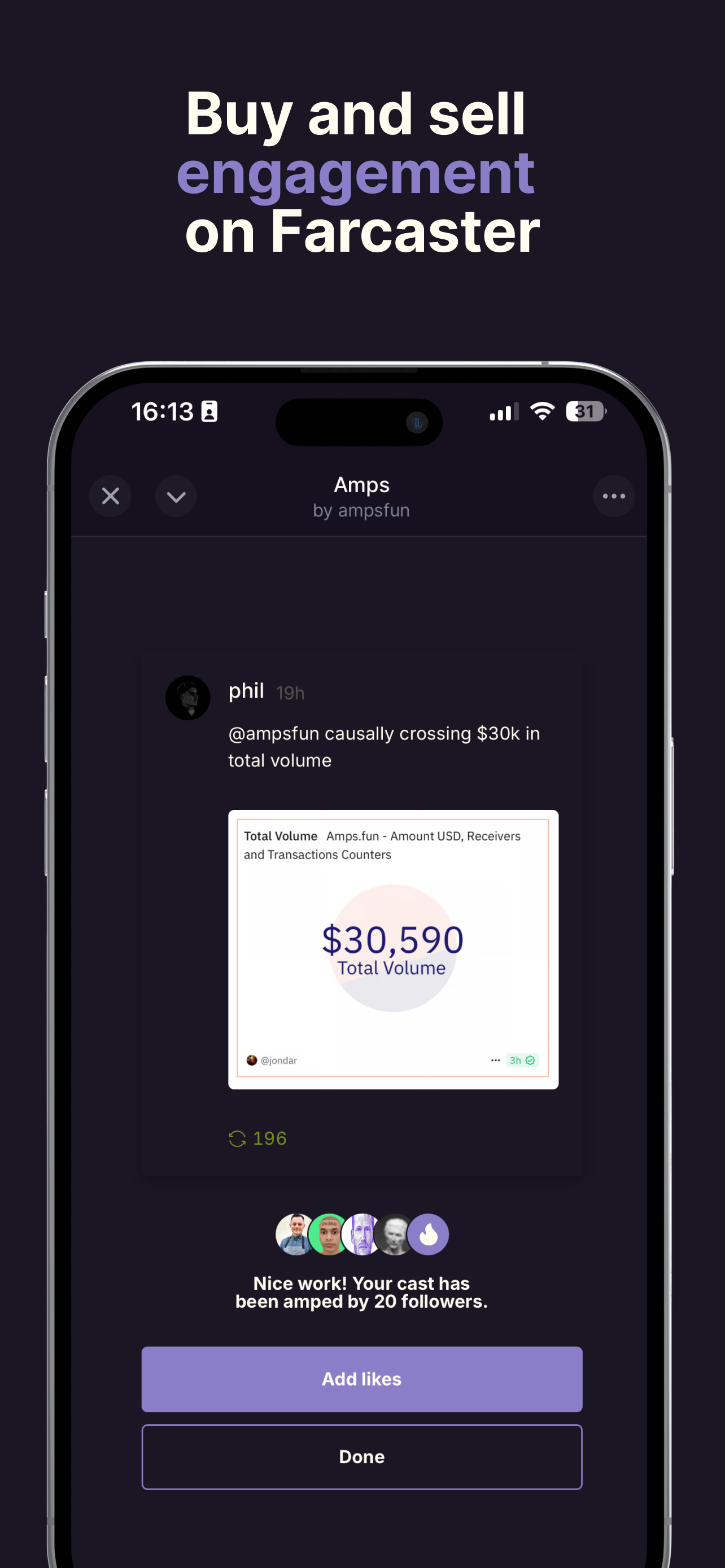 Amps - Farcaster Mini Apps screenshot